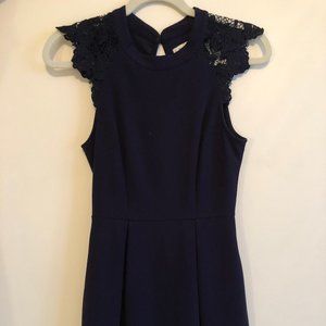 Navy blue short dress